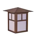 Alliance Outdoor Lighting Post Light, Bi-Pin Aged Brass Solid Brass | AOLPOST100