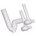 White Vinyl For All 1-1/4" or 1-1/2" Cast Brass or Tubular P-Trap 100/102-EZ Series Undersink Piping Cover | IPS102EZ
