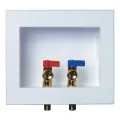 IPS WASHING MACHINE OUTLET BOX INSTALLED BRASS VALVE QUARTER TURN WIRSBO 1/2" | IPSW2711