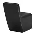 1-9/16" x 2-13/16" Matte Black Metal Kenzo Series Lavatory Robe Hook | PPFBRHDF1B