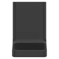 1-9/16" x 2-13/16" Matte Black Metal Kenzo Series Lavatory Robe Hook | PPFBRHDF1B