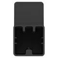 1-9/16" x 2-13/16" Matte Black Metal Kenzo Series Lavatory Robe Hook | PPFBRHDF1B
