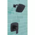 1/2" NPT 5-5/16" x 3-15/32" Metal Matte Black Multi-Function 1-Handle Deckard Series Shower Only Trim | PPFLG897DAB
