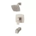 1/2" NPT 5-5/16" x 3-15/32" Metal Brushed Nickel Multi-Function 1-Handle Deckard Series Tub and Shower Trim | PPFLG898DAK