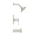 1/2" NPT 5-5/16" x 3-15/32" Metal Brushed Nickel Multi-Function 1-Handle Deckard Series Tub and Shower Trim | PPFLG898DAK