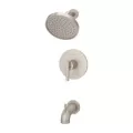 1/2" NPT 3.78" Metal Brushed Nickel 1-Handle Contempra Series Tub/Shower Trim Kit | PPFLG898NCK