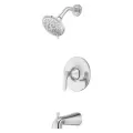 3-7/32" x 4-5/32" Metal Polished Chrome 1-Handle Weller Series Tub and Shower Trim | PPFLG898WRC