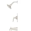 3-7/32" x 4-5/32" Metal Brushed Nickel 1-Handle Weller Series Tub and Shower Trim | PPFLG898WRK