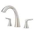 9-11/32" Metal Brushed Nickel 2-Handle Weller Series Roman Tub Trim | PPFRT65WRK