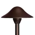 Alliance Lighting Hat, Aged Brass Frosted Lens For Bi-Pin G4 Area Lights, 8" x 4.25" | AOLAL850