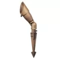 Alliance Outdoor Lighting Post Light, Bi-Pin Aged Brass Solid Brass | AOLPOST100