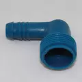 3/4" Spiral Barb x MPT Blue Celcon M-90 90 Degrees Rainbird Style Elbow | ASPEL750RB