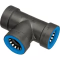 3/4" x 1/2" Push Blue Tee | BLK37373D