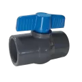 2" Socket Gray PVC 150 psi 491 Series Compact Ball Valve | CNLV20691N