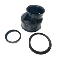 ADS Reducing Coupling, Bell-End HDPE Watertight Dual Wall Injection Molded Black 6" x 4" | DFD0614WT