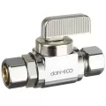 3/8" Compression Chrome-Plated Lead-Free Brass Straight Retrofit Valve | DHL5114131
