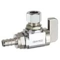 3/8" PEX Crimpex x OD Compression Chrome-Plated Lead-Free Brass Angled Stop Valve | DHL611PX231