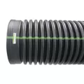 ADS Drainage Pipe, HDPE Dual Wall Inline Water-Tight N-12 Black, Bell-End x Spigot, 6" x 20' | DPE06650020IBDW