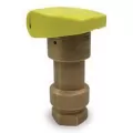 Buckner Superior Quick Coupling Valve, NPT Stainless Steel Red Brass QCV Series 1-Pc Standard Single Slot | QCV075