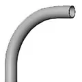 1" Spigot PVC Schedule 40 90 Degrees Plain End Special Radius Elbow | CFP90PE010