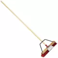 60" Wood Handle 1 Bristle Street Broom | CORBM62001