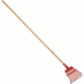 Steel 54" Wood Handle 11 Tines Fixed Tine Shrub Rake | CORRK62000
