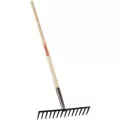 60" Ash Wood Handle 14 Tines Level Head Rake | CORRK64002