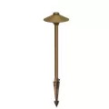 Cast Landscape Path Light, 8.44 W 2790K Integrated Cree LED Copper/Solid Sand Cast Bronze China Hat | CCPLCHB