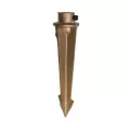 8-1/2" Bronze For Cast Classic Large China Hat Area/Path Lights Ground Mounting Stake | CSLCMS1CB