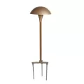 35 W Wedge S8 Copper/Solid Sand Cast Bronze CMU Series Mushroom Large Path Light | CSLCMU2CB
