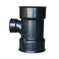 ADS Watertight Sweeping Tee, Bell-End HDPE Dual Wall Injection Molded N-12 Black, 8" x 8" x 6" | DFD0836WT
