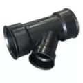 ADS Watertight Reducing Wye, Bell-End HDPE 45 Degrees Degrees Dual Wall Injection Molded N-12 Black, 8" x 8" x 6" | DFD0881WT