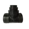 8" x 8" x 6" /4" Barb Black HDPE Reducing Blind Multiple Tee | DFE0845AA