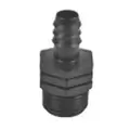 16 mm x 1/2" Male Adapter x Barb Black Acetal Insert Adapter | DIG15036