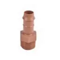17 mm x 1/2" Male Adapter x Barb Brown Acetal Adapter | DIG15046