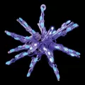 12" Blue Metal Frame LED 3D Star Burst | HBL3D12STBBL