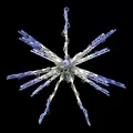 24" Warm White Metal Frame LED 3D Star Burst | HBL3D24STBWW