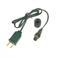 36" Green Coaxial Power Cord | HBLCOAXPWRCD3