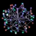12" Silver Multi-Colored 3D Shimmering Sphere | HBLLED12SHSSMUTW