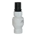 1-1/2" IPS FPT White PVC 200 psi 1001 Series Spring Check Foot Valve | FLO100115FV