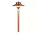 1.6 W Bi-Pin G4 2700K T3 LED Copper/Brass 12" Riser Path Light | FXLDMLED20W12RCU