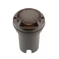 12.6 W Integrated LED Sedona Brown Die-Cast Aluminum/Brass Zoning with 180 Degrees Ground Wash Faceplate Well Light | FXLFC3LEDGW180SB