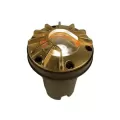49.2 W Integrated LED Natural Brass Die-Cast Aluminum/Brass Zoning with Louver Faceplate Well Light | FXLFC6LEDLVBS