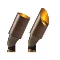 12.6 W Integrated LED Antique Bronze Copper/C360 Brass FR Series 60 Degrees Angled Long Shroud Zoning/Dimming Up Light | FXLFRZD3LEDLSAB