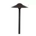 2 W Ceramic Bi-Pin G4 3000K LED Textured Black Aluminum Dome Path Light | HAL915028