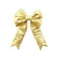 18" Gold Nylon 4-Loop Decorative Bow | HBLBWNGD18