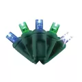 2.4 W per Set 26' Wintergreen (Blue Green with Cool White) Commercial Grade LED Light Set | HBLLED5MM50BG