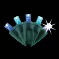 2.4 W per Set 26' Ocean (Blue Teal with Cool White) Commercial Grade LED Light Set | HBLLED5MM50BTCS