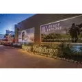 Warm White LED 18' Powder Coated Frame Happy Holidays Sign | HBLLEDHHS538