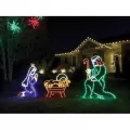LED 51" x 34" Powder Coated Frame Multi-Colored Nativity Joseph | HBLLEDJOSEPH208